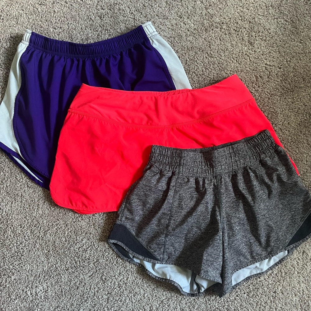 Athletic shorts, size small, Nike, lulu lemon